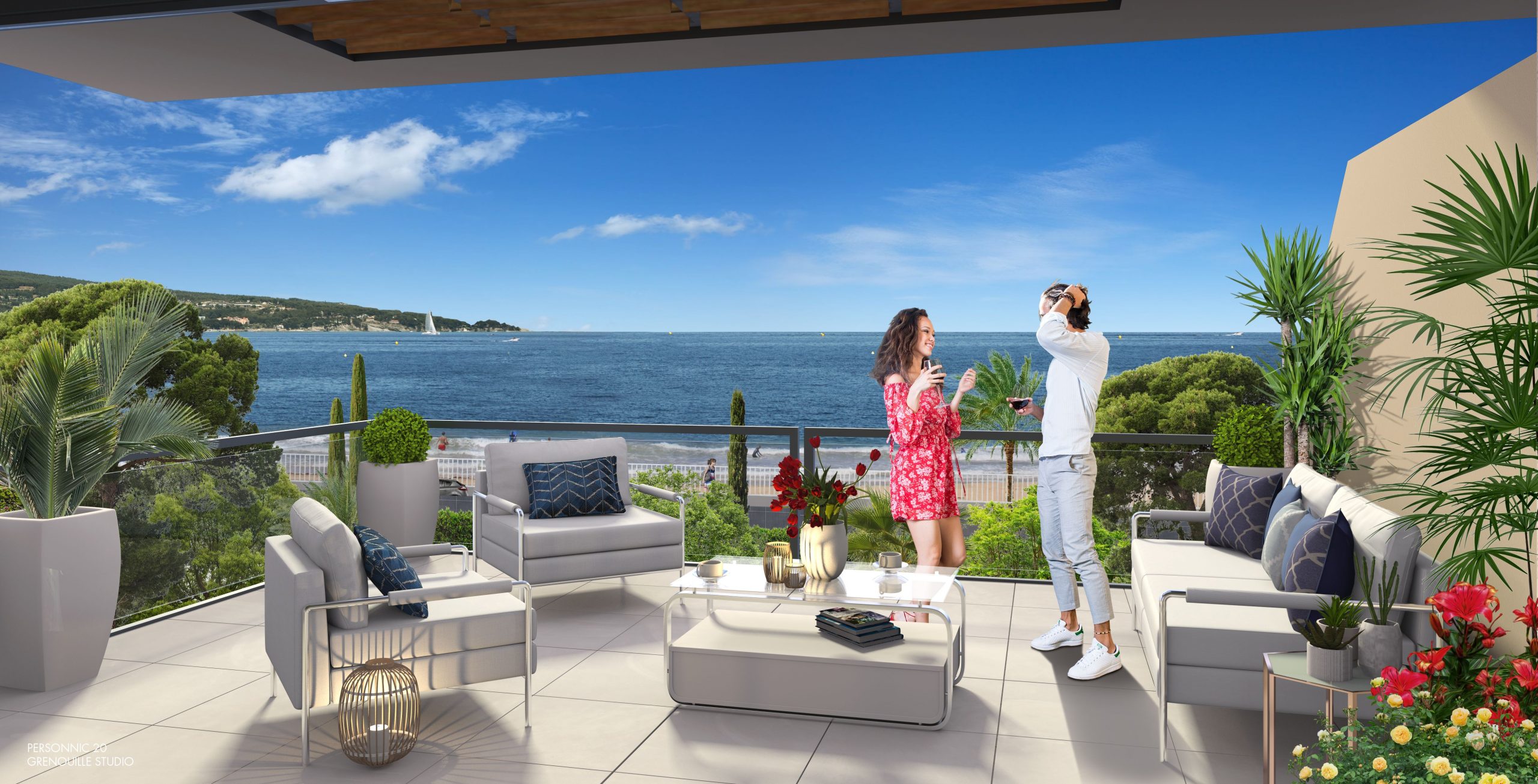 Sainte Maxime, Provence- Alpes-Cote d’Azur: 2 bedroom villa