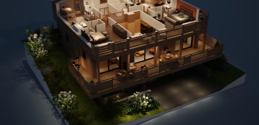 Manigod,   Auvergne-Rhone-Alpes: 3 bedroom semi detached apartments