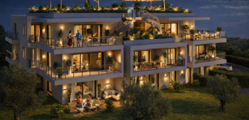 Antibes – Les Terrasses d’Olivia: 1 to 4 bed apartments
