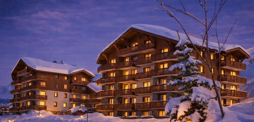 Les Menuires -Résidence Les Chalets de l’Adonis: 1 and 2 bed apartments